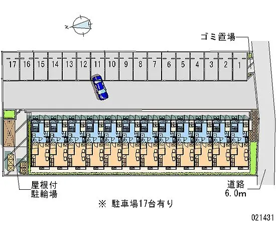 ★手数料０円★銚子市明神町１丁目 月極駐車場